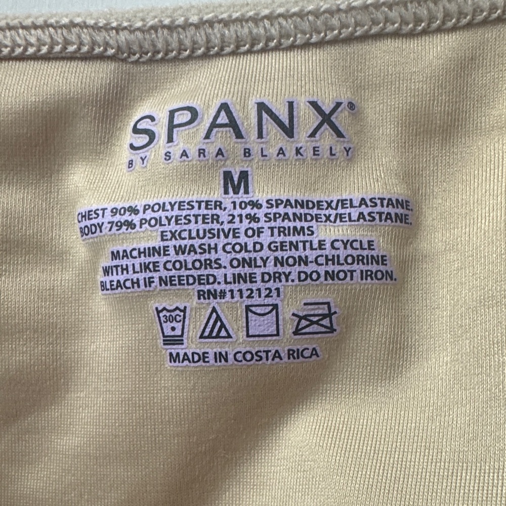 Spanx tank tops (1 Black V-neck & 1 tan round neck) - Both Size M - Picture 3 of 7